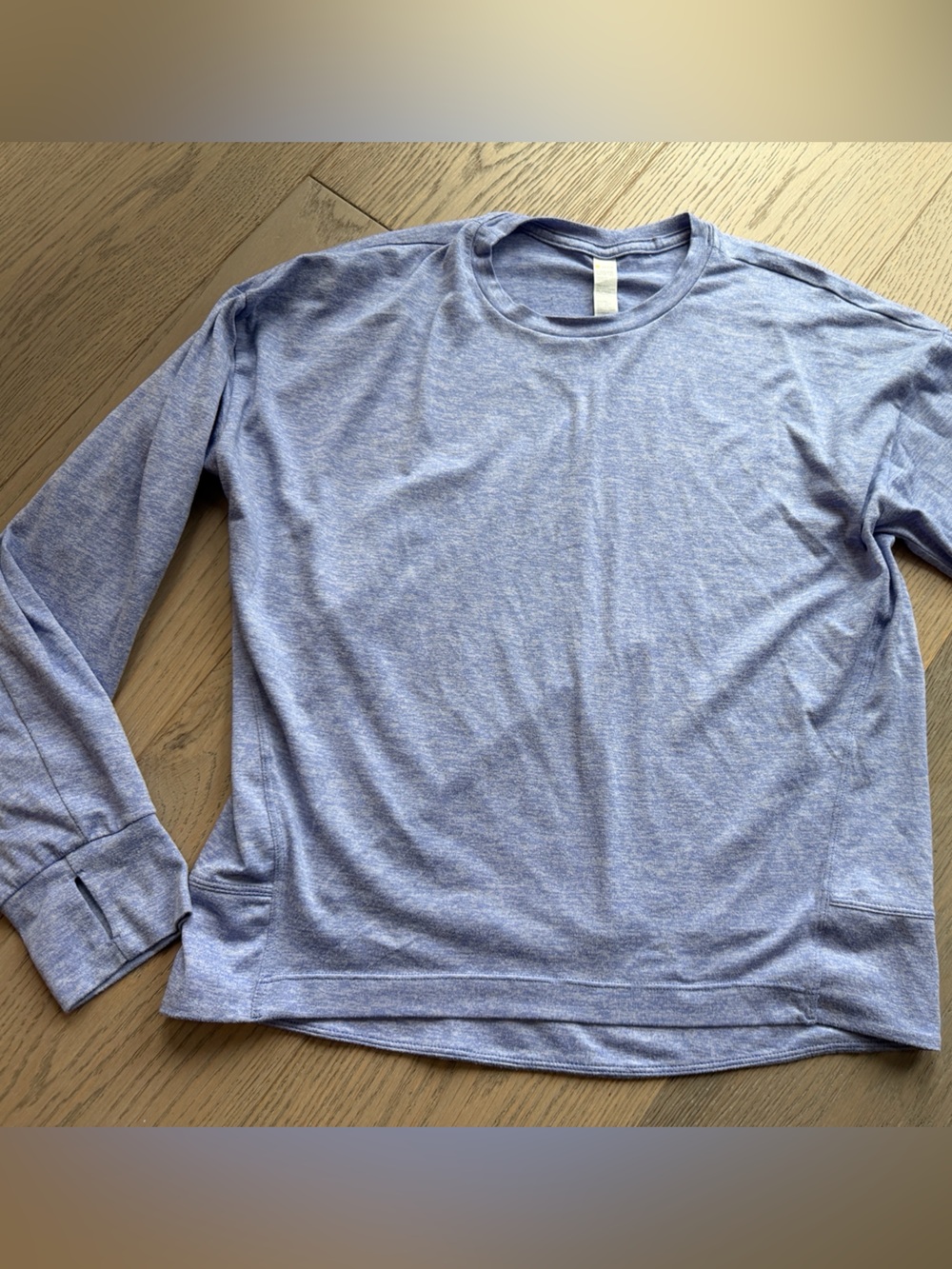 Zella Heathered Light Blue Training Tee Size 10/12